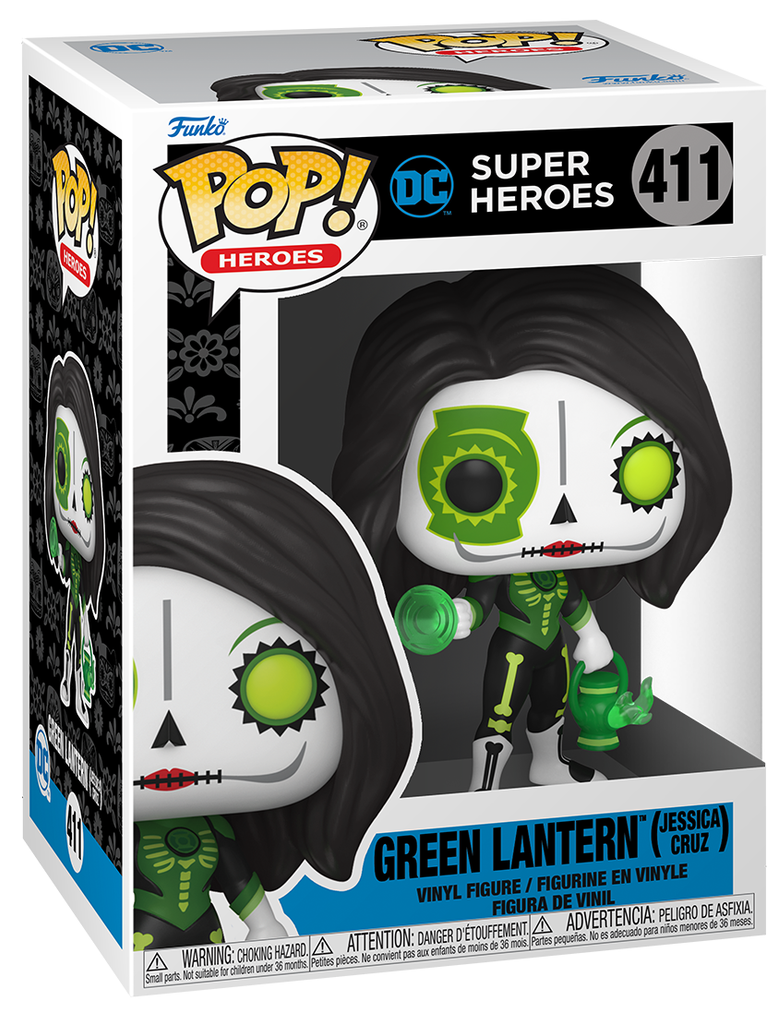 Pop! Heroes: DC Dia de Los Green Lantern (Jessica Cruz) Vinyl Figure