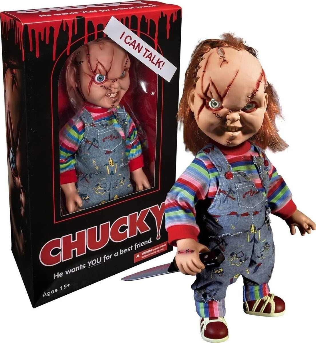 Childs Play Talking Chucky 15 In Mega Scale Figure
