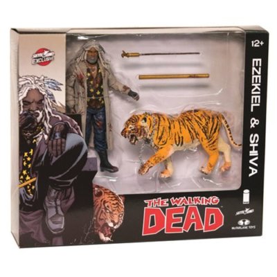 Walking Dead Ezekiel & Shiva All Out War Action Figure 2 Pack (Color) (