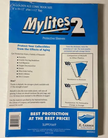 Mylites 2 50 Golden Age Comic Book Size