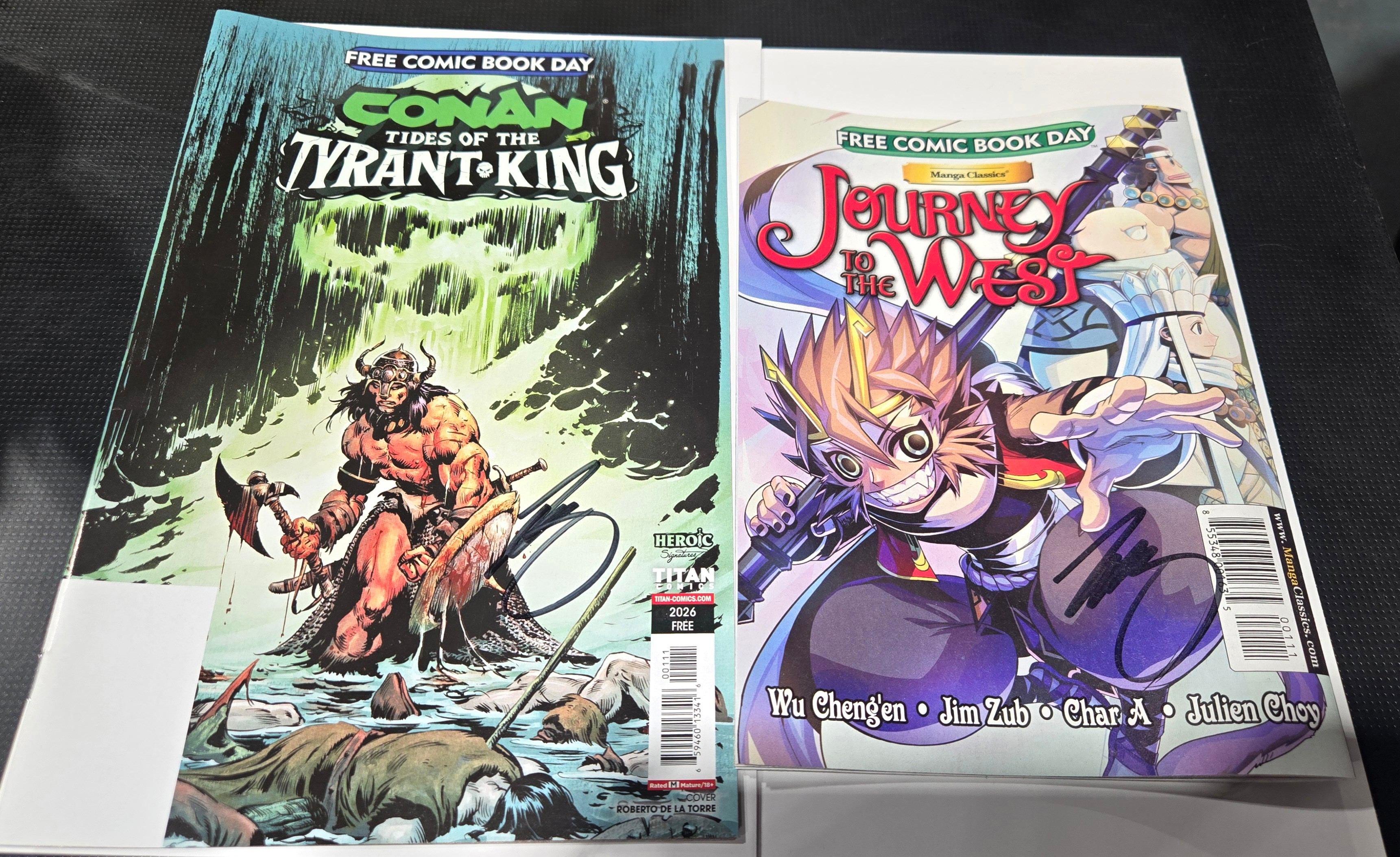 FCBD 2026 Conan Tides of The Tyrant King & Journey to the West Signed Bundle - Jim Zub