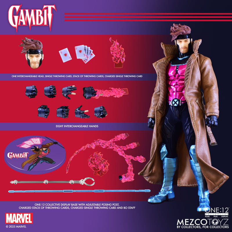 Mezco Toyz ONE:12 Collective - X-Men: Gambit (REISSUE)
