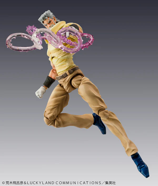 Medicos Super Action Statue: Jojo's Bizarre Adventure Joseph Joestar & Iggy Action Figure