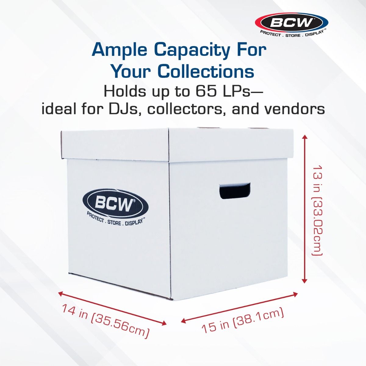 BCW Vinyl Record Box - 33 RPM
