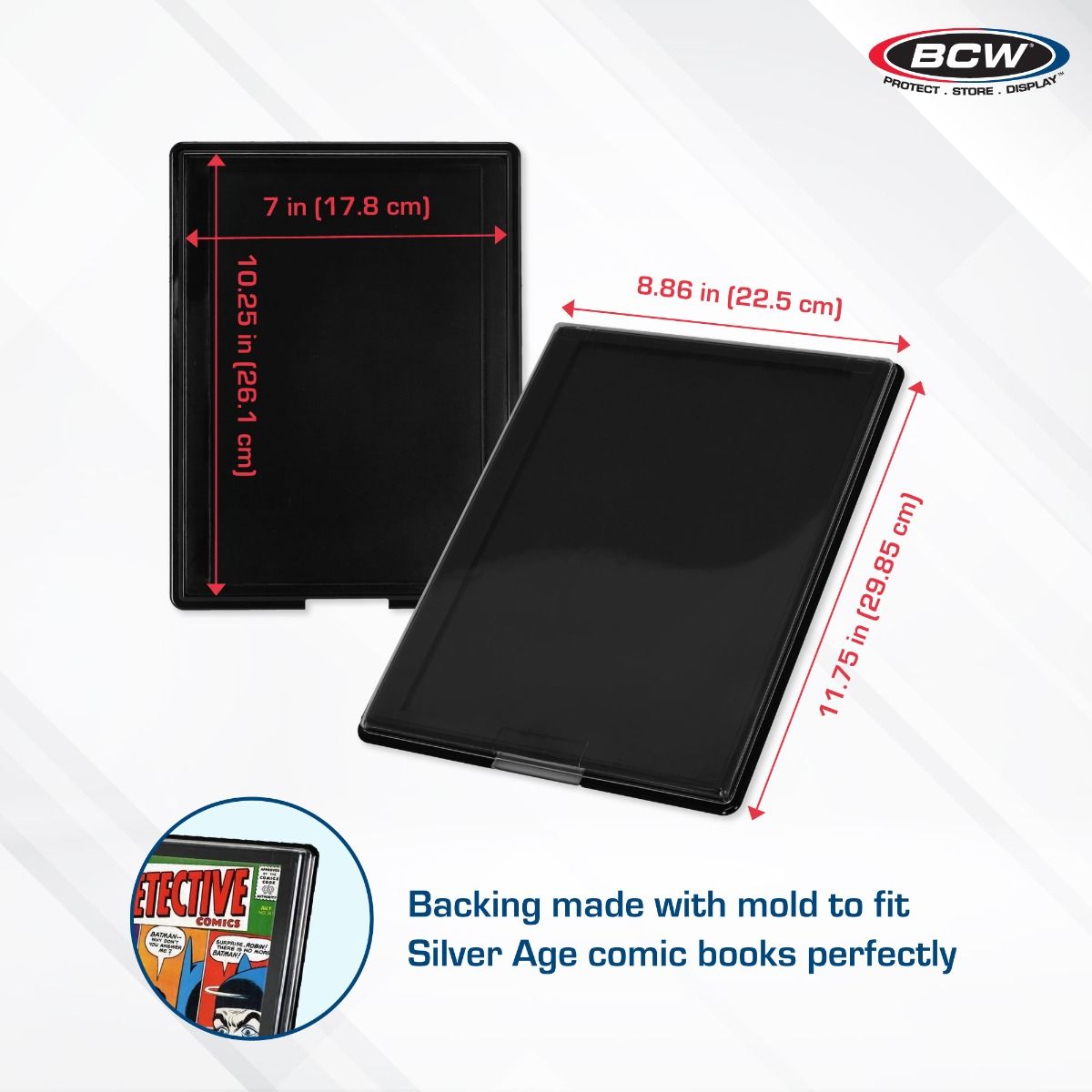 BCW Comic Book Showcase - Regular / Silver - UV Protection