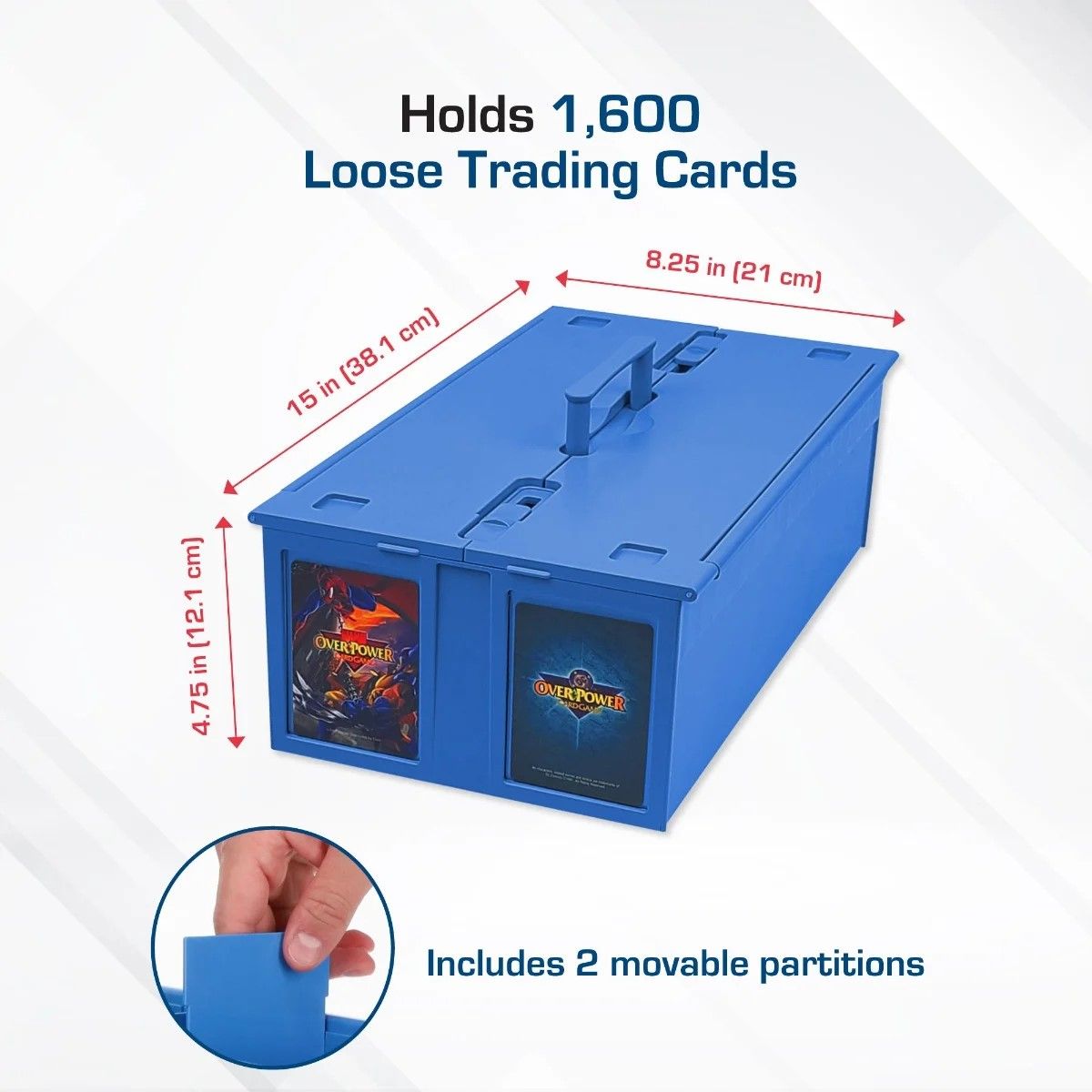 BCW Collectible Card Bin - 1600 CT - Blue