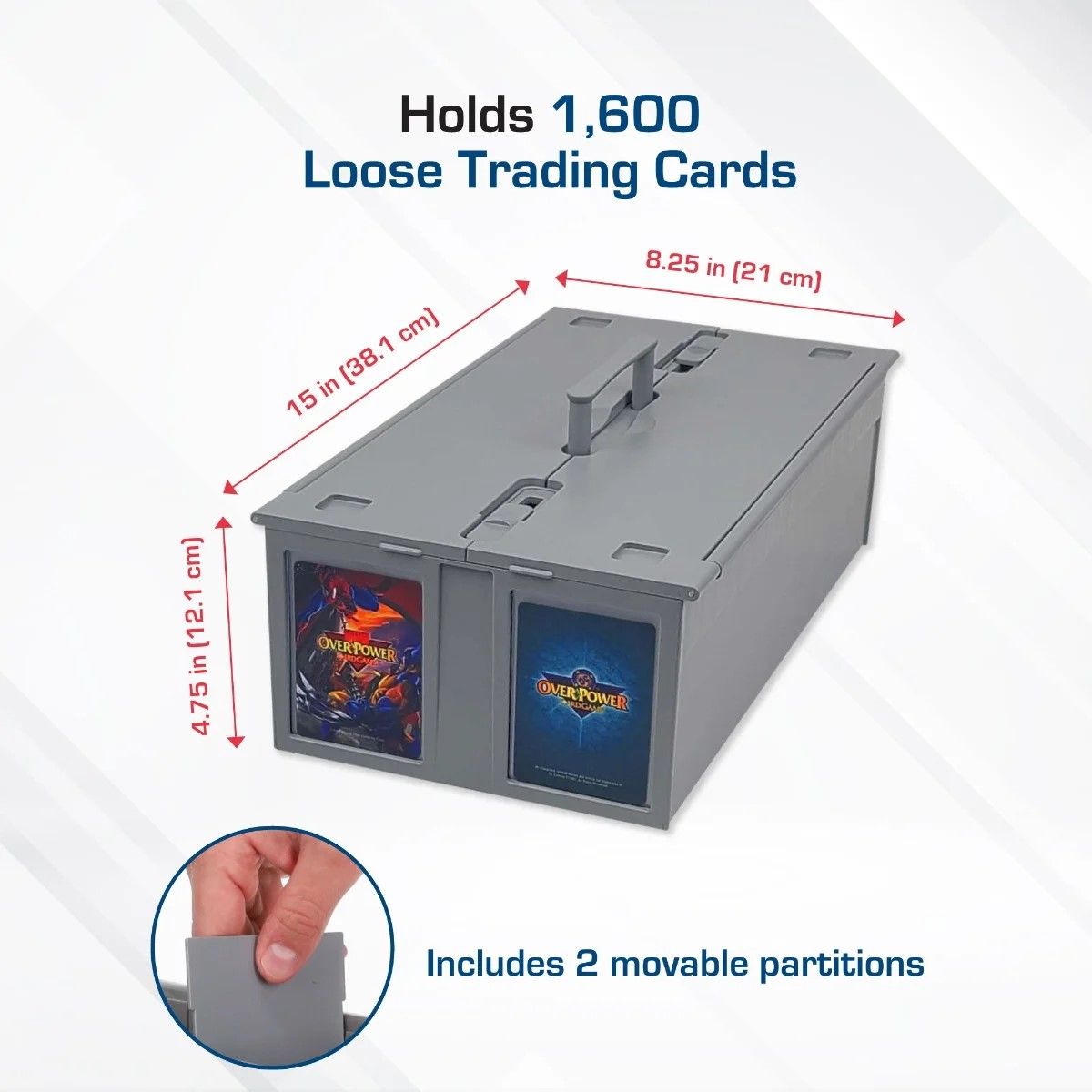 BCW Collectible Card Bin - 1600 CT - Gray