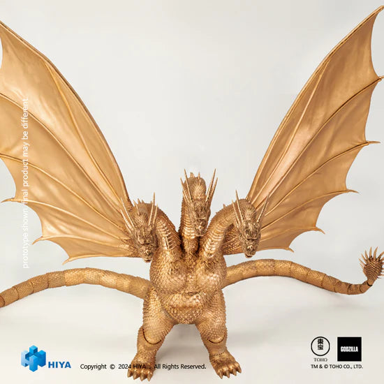 HIYA Exquisite Basic Series: Godzilla vs. King Ghidorah: None Scale 10" Inch King Ghidorah (1991) Action Figure