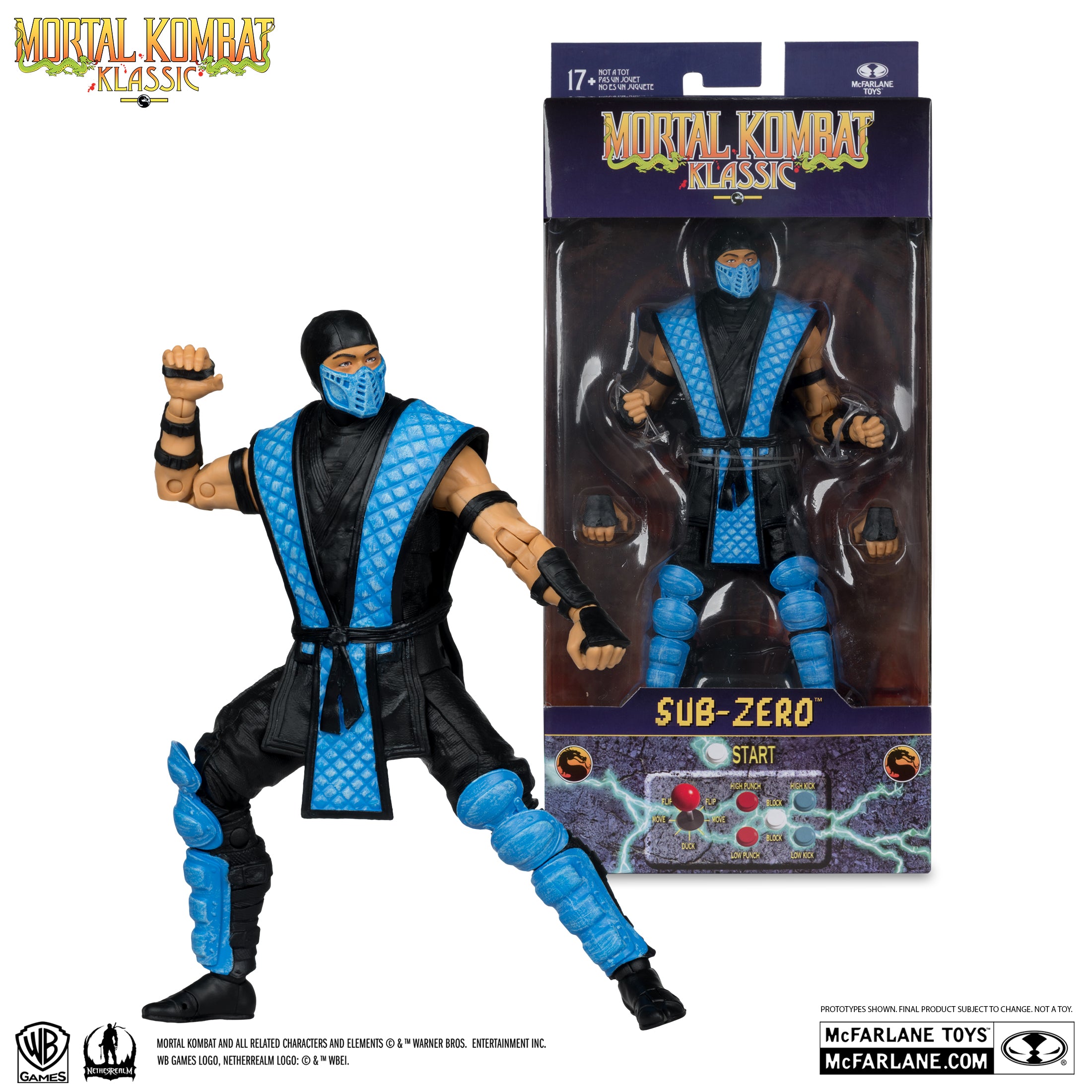 Mortal Kombat Klassic Sub-Zero 7in Action Figure