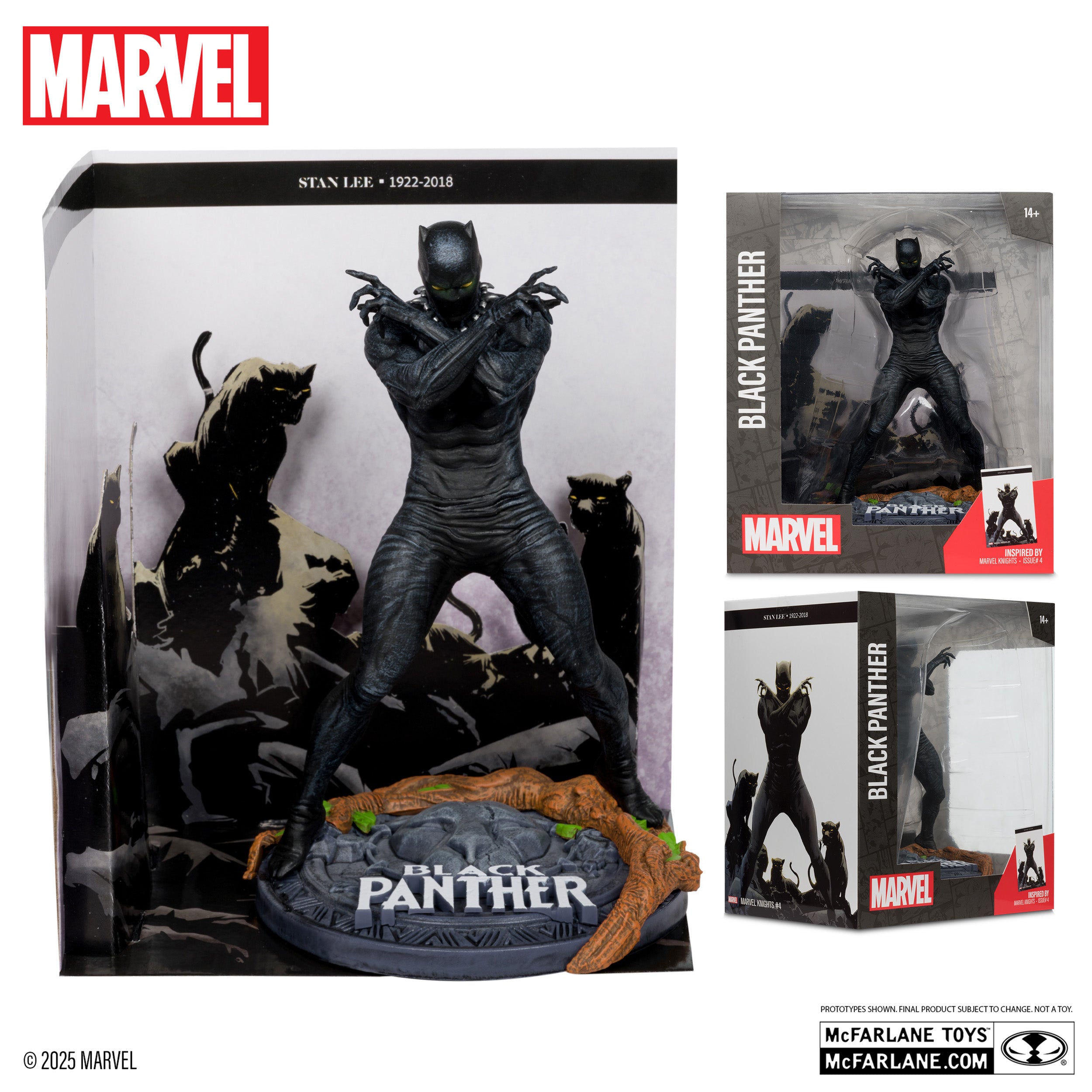 Black Panther 1:10th Scale Collectible with Scene (Marvel Knights #4)