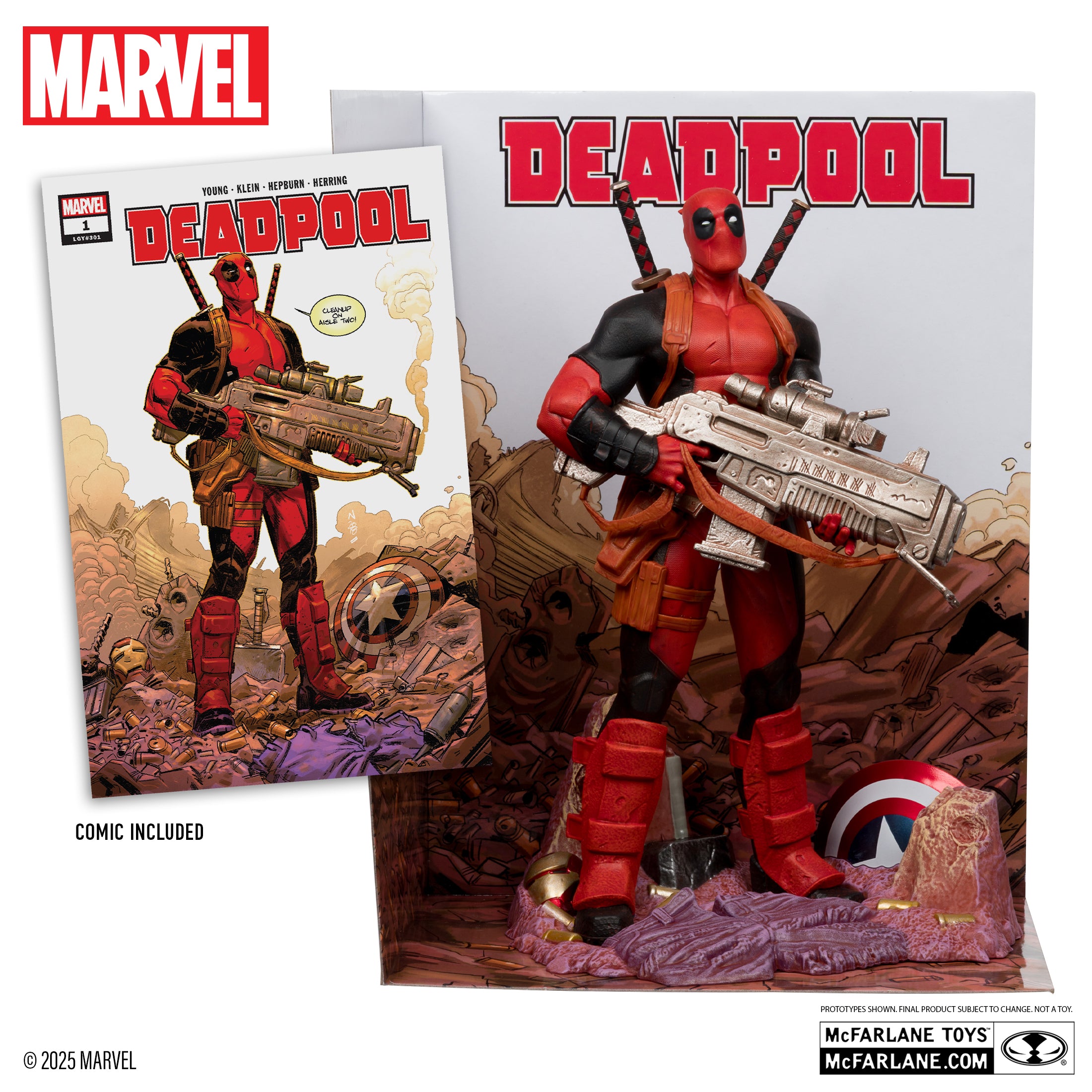 Deadpool 1:6th Scale Collectible with Scene & Comic (Deadpool #1)