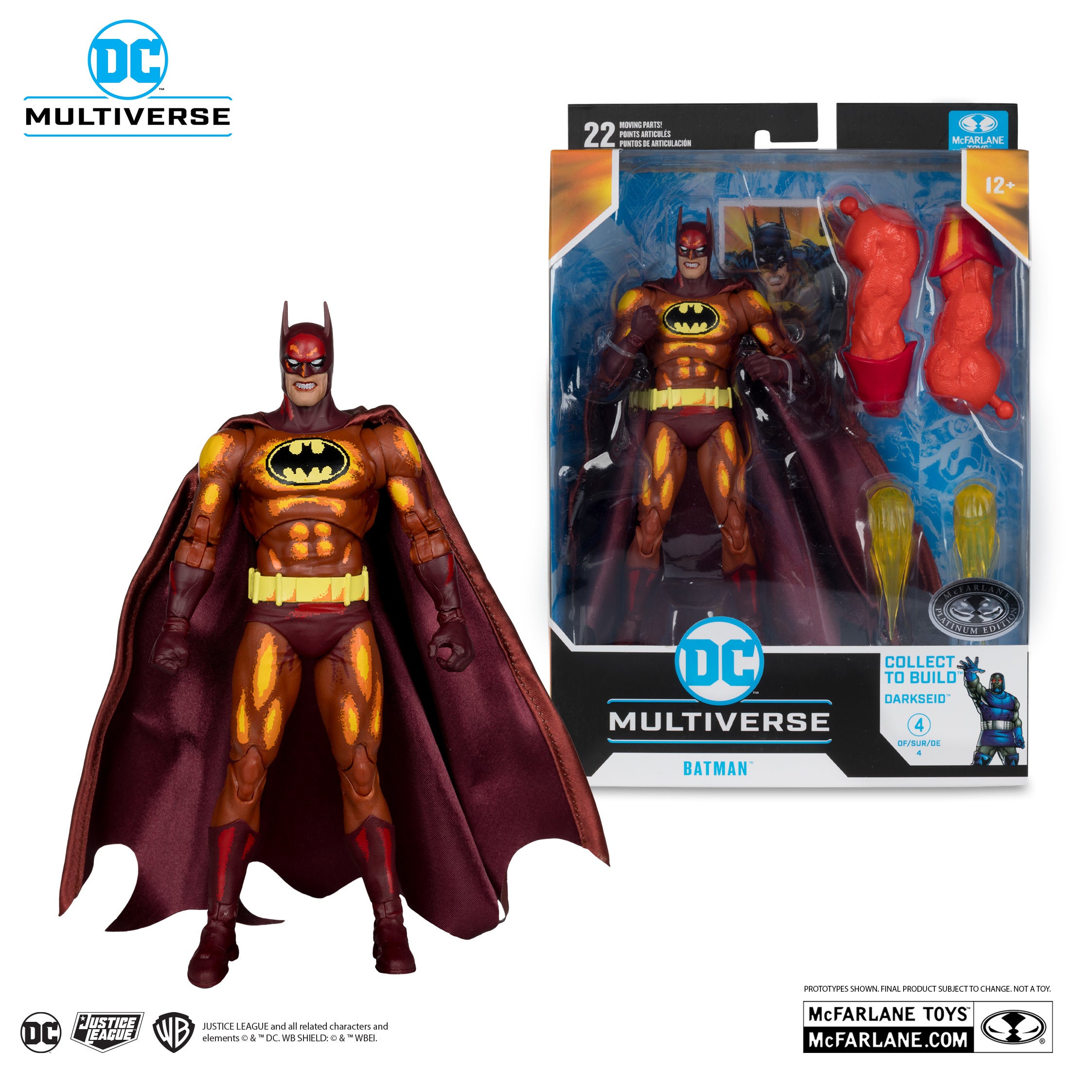 Mcfarlane Batman (Justice League Task Force) Build-A Figure (Platinum Edition)