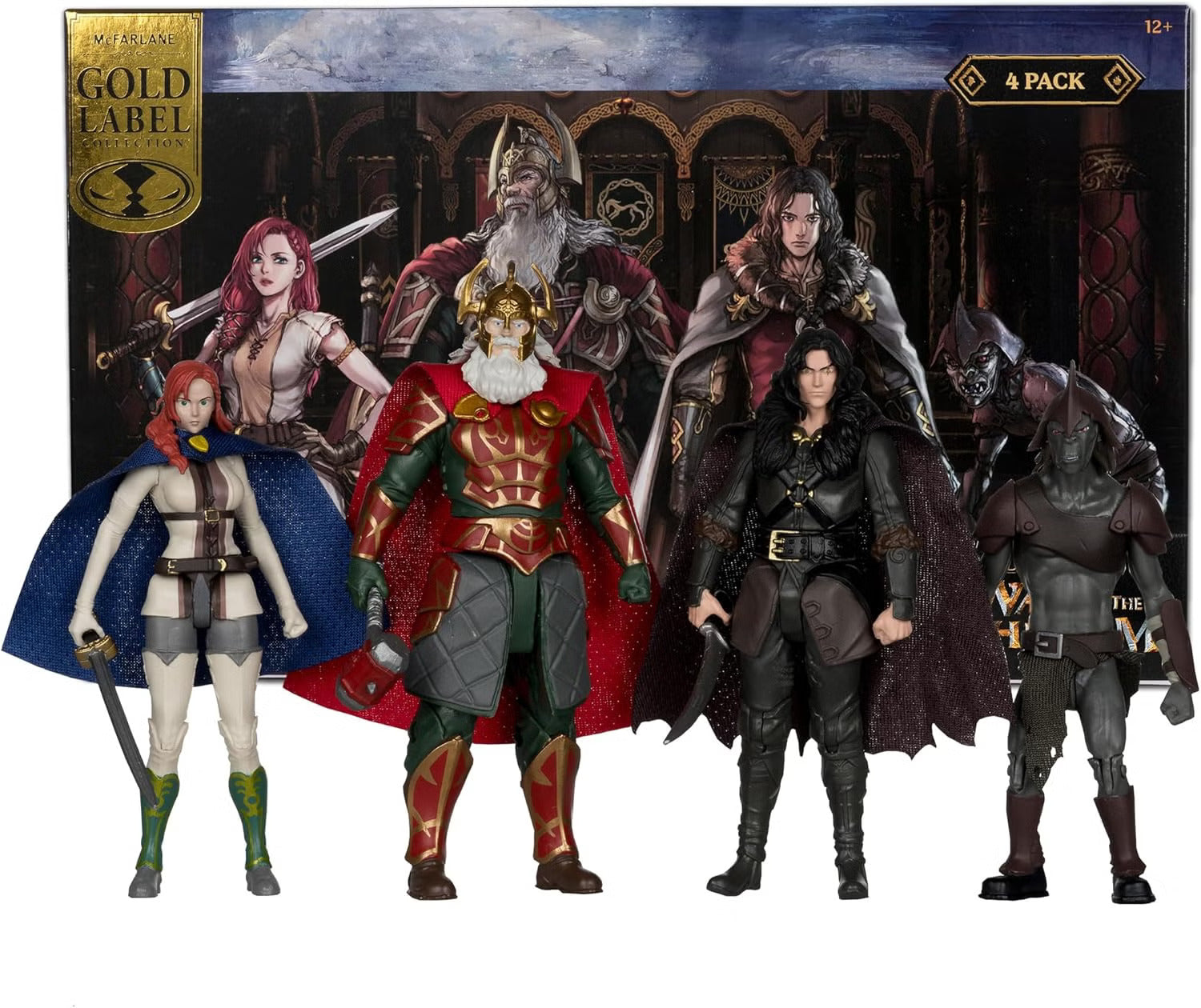 Lord of the Rings Rohirrim 4pk - Helm (Battle Armor) & Hera (No Cape) & Shank & Wulf (Gold Label)