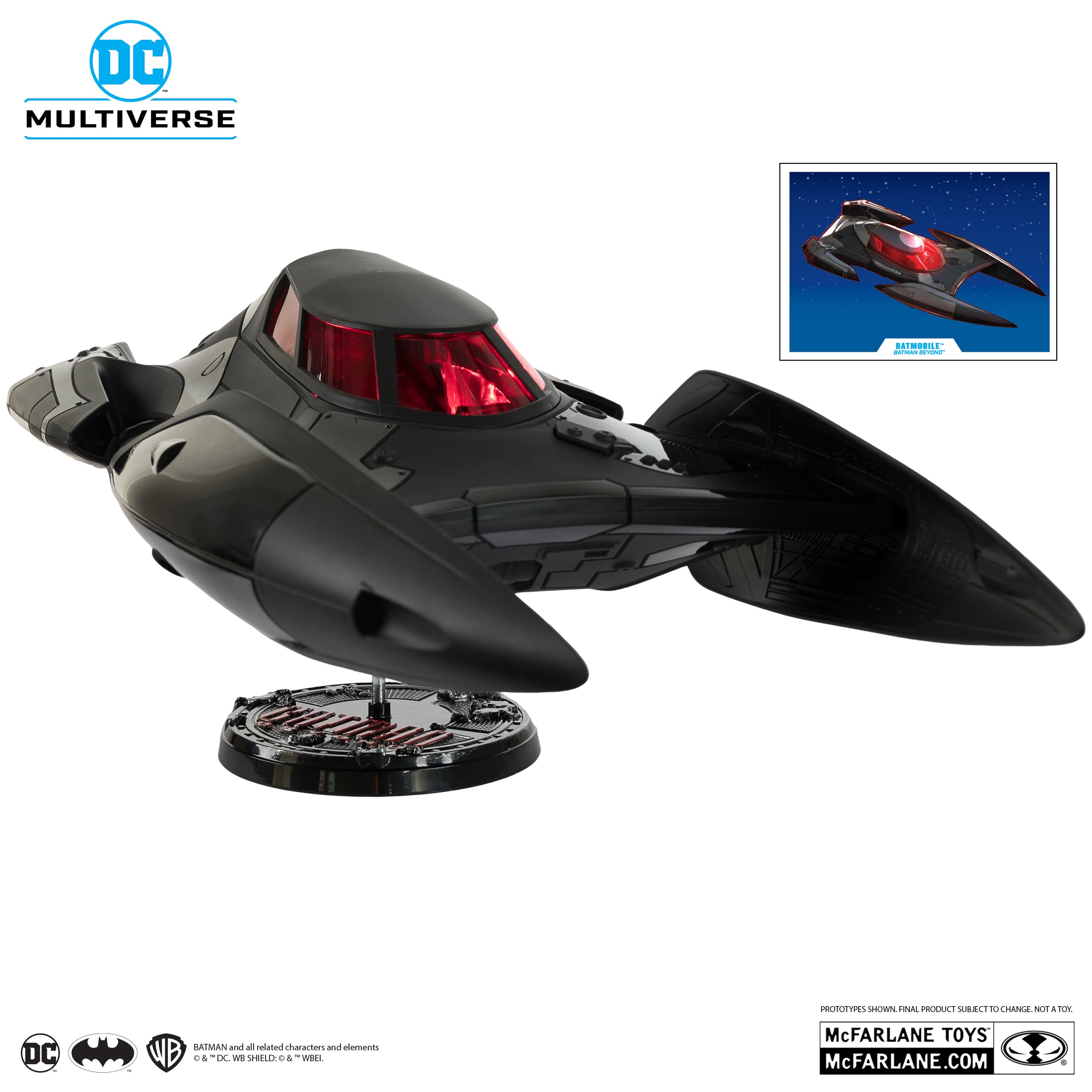 Mcfarlane Batmobile (Batman Beyond) Vehicle with Lights and Sound