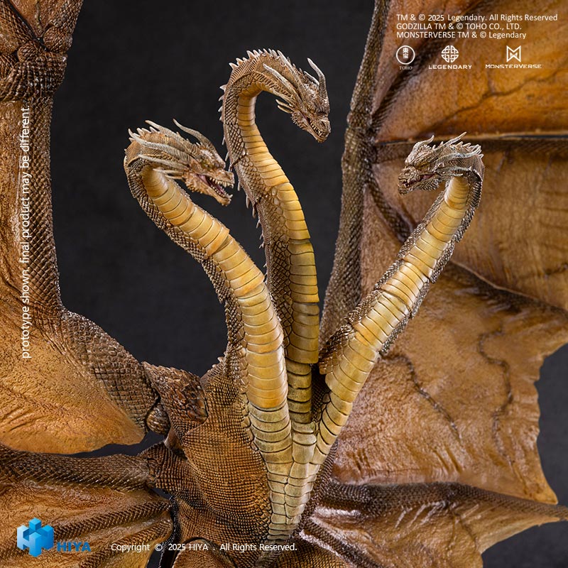 HIYA Exquisite Basic Series: Godzilla King of the Monsters: None Scale 14" Inch King Ghidorah 2.0 Action Figure