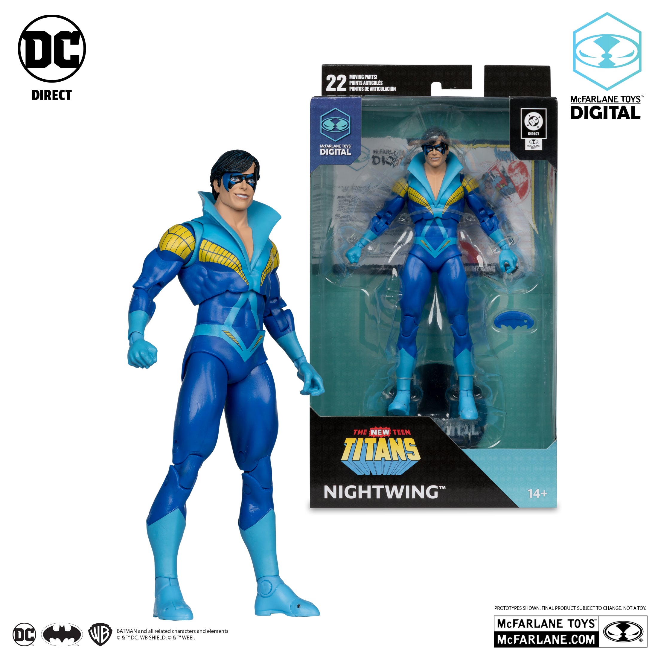 Nightwing (Teen Titans) with McFarlane Toys Digital Collectible