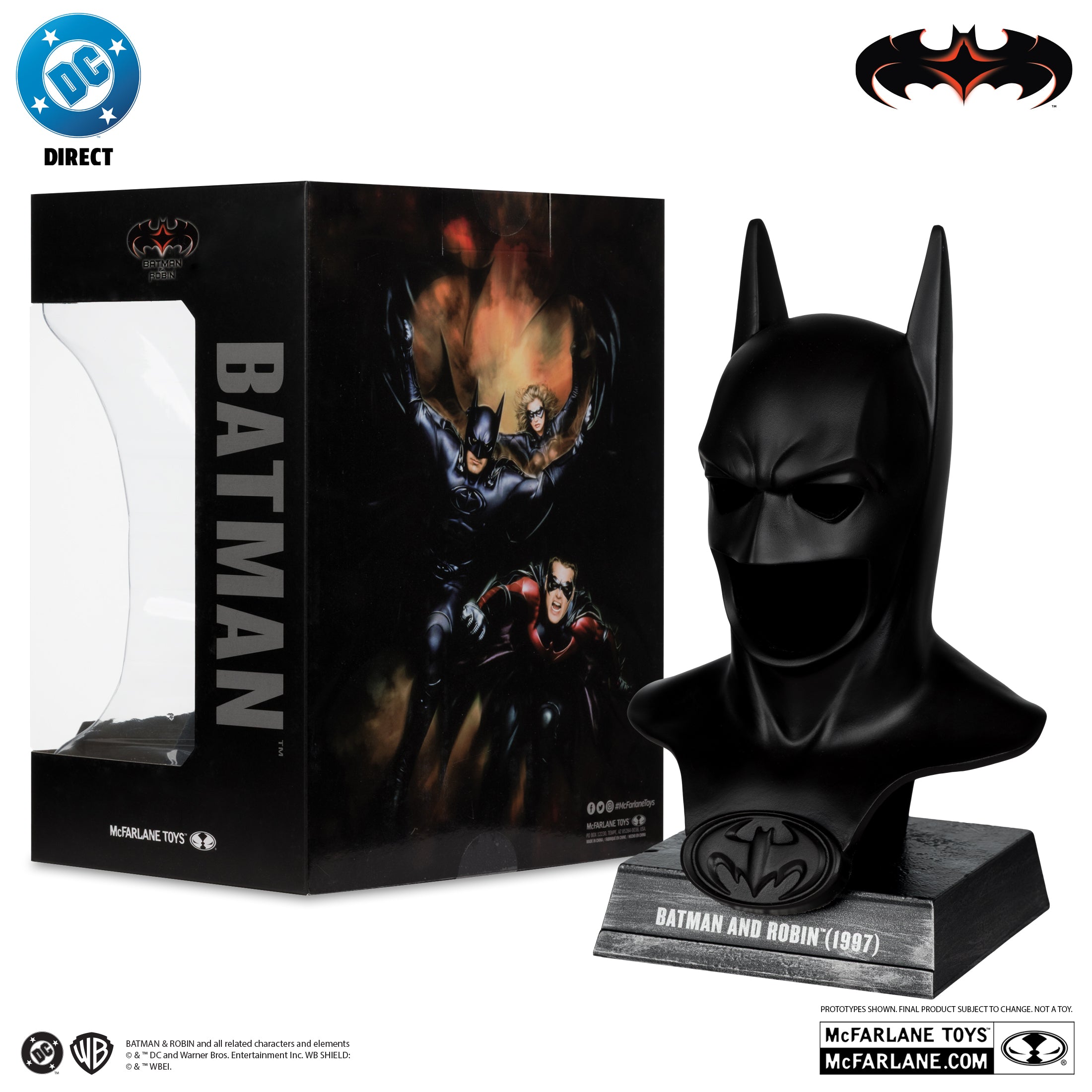 Batman (Batman and Robin) Cowl Replica 1:3 Scale