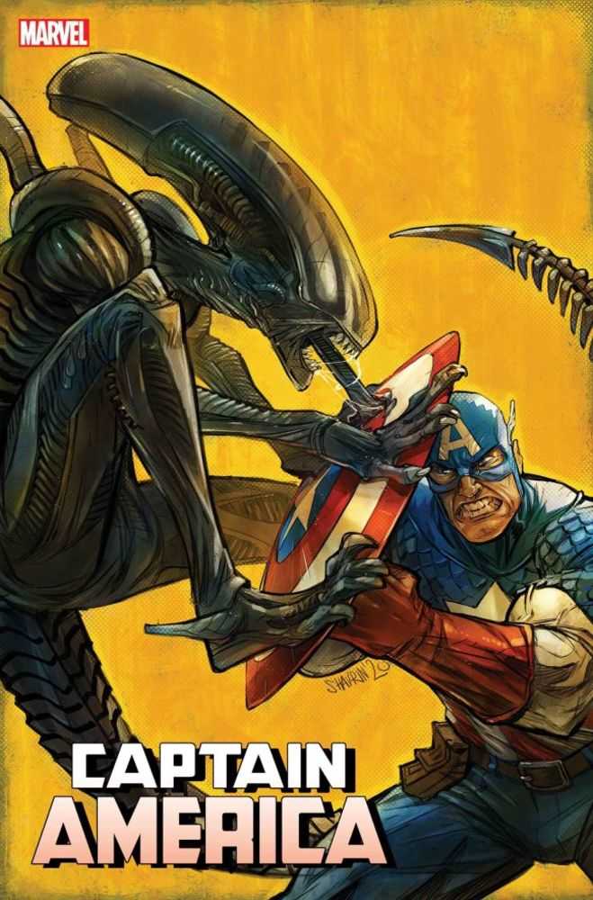 Captain America #27 Shavrin Marvel vs Alien Variant