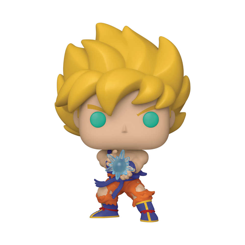 Pop Animation Dbz S9 Ss Goku with Kamehameha Wave Vinyl Figure (C