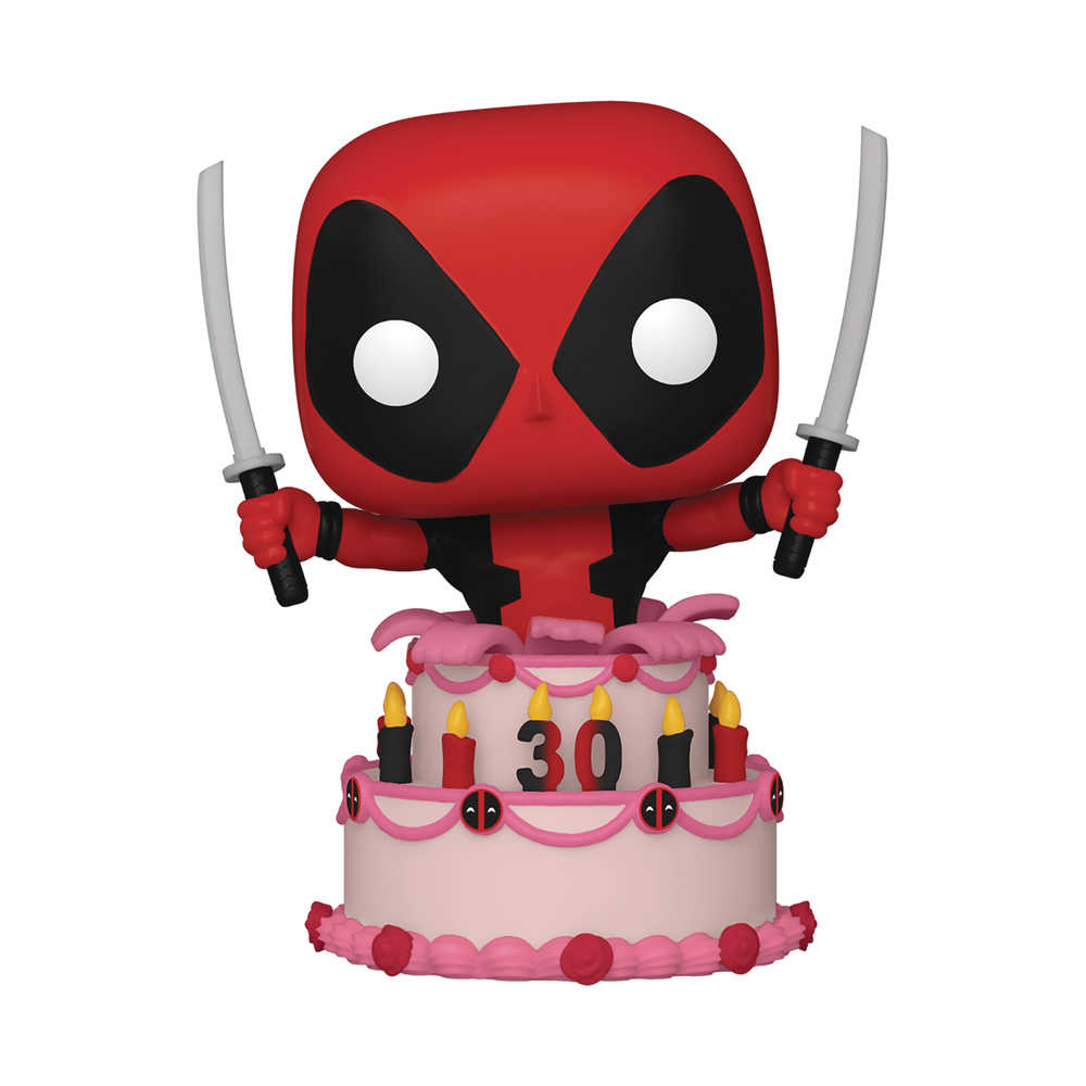 Pop Marvel Deadpool 30th Deadpool In Cake Vinyl Figure