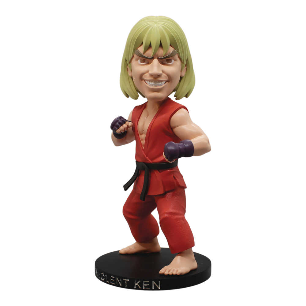 Street Fighter Violent Ken Convention Exclusive Polystone Bobblehead