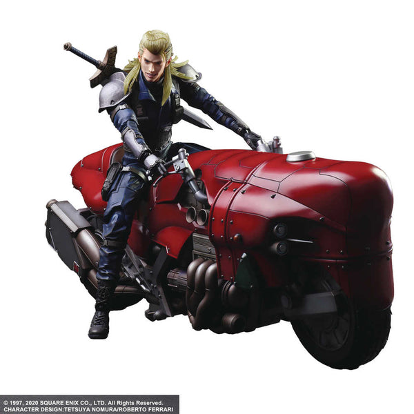 Final Fantasy Vii Remake Play Arts Kai Roche W/Motorcycle Action Figure