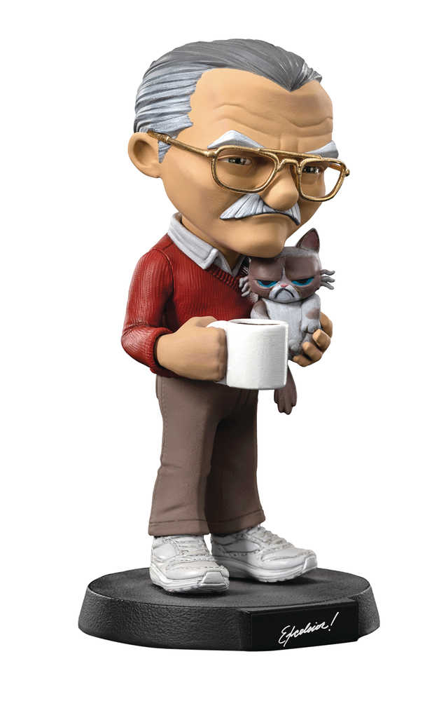 Minico Pow! Stan Lee with Grumpy Cat PVC Statue