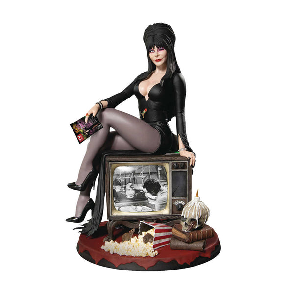 Mezco Static Elvira Mistress Of The Dark 1/6 Scale Statue (N
