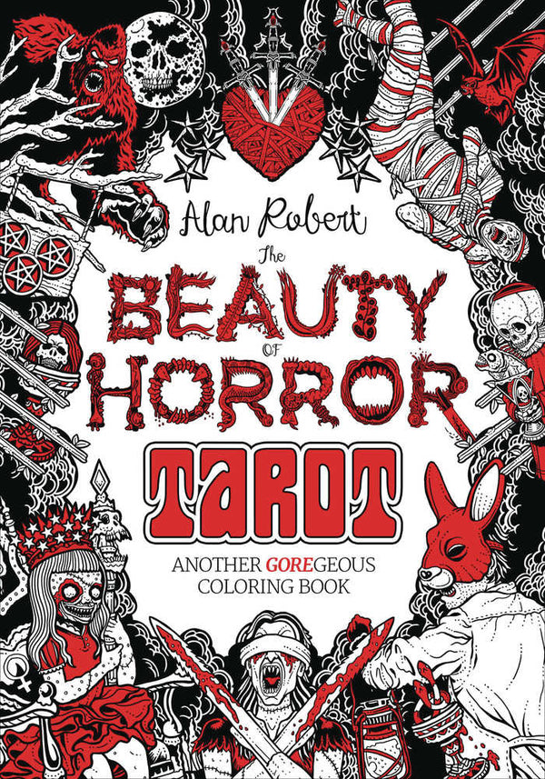 Beauty Of Horror Tarot Coloring Book (Mature)