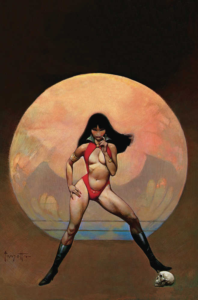 Vampirella Dead Flowers #1 (Of 4) Cover V Foc Frazetta Foil Vi