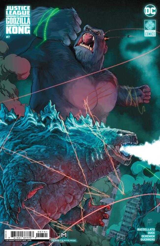 Justice League vs Godzilla vs Kong #7 (Of 7) Cover D 1 in 25 Mikel Janin Card Stock Variant
