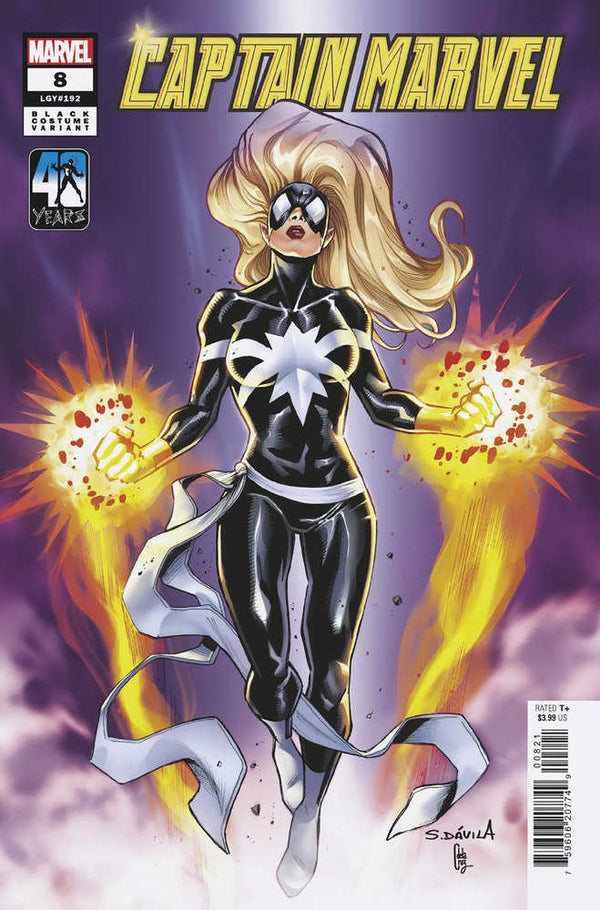 Captain Marvel #8 Sergio Davila Black Costume Variant