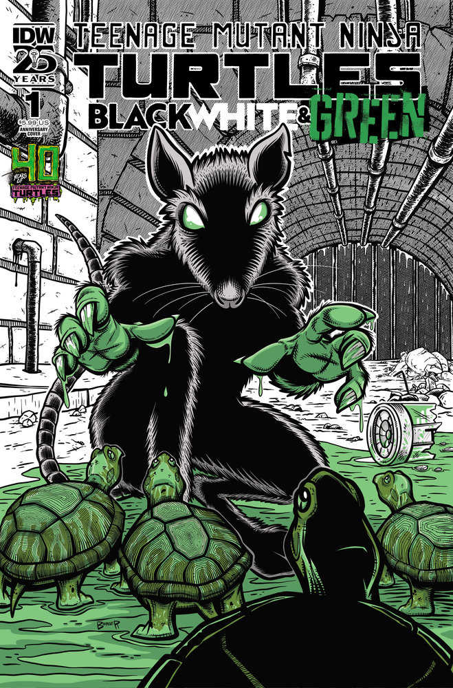 Teenage Mutant Ninja Turtles: Black, White, And Green