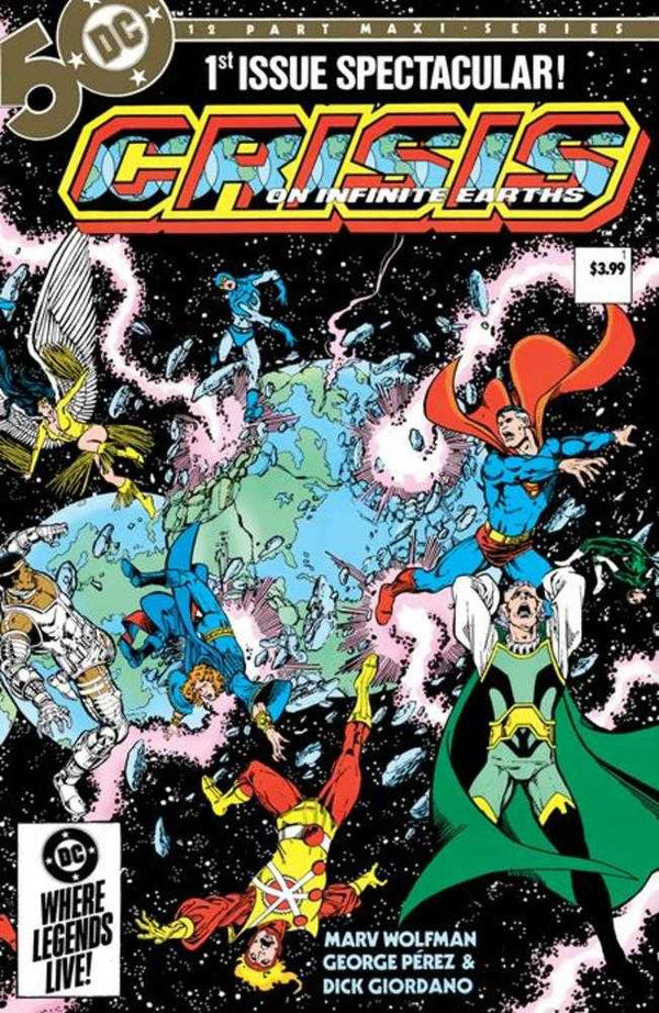 Crisis On Infinite Earths #1 (Of 12) Facsimile Edition Cover A George Perez Wraparound