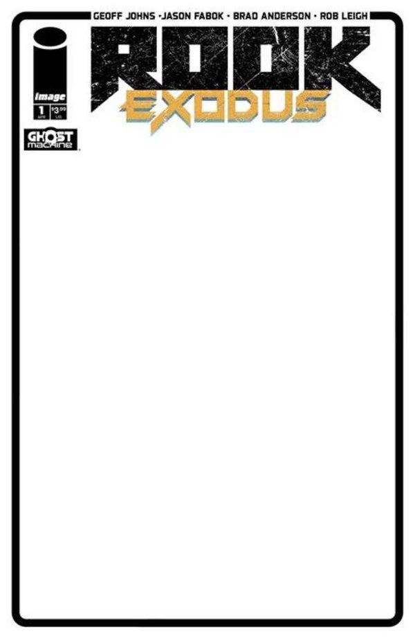 Rook Exodus #1 Portada E Variante de boceto en blanco