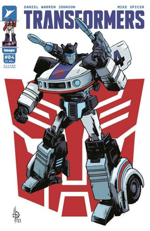 Transformers #4 Segunda impresión Portada B Variante Jason Howard