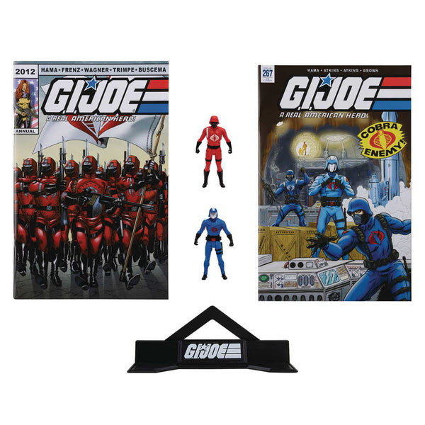 G.I. Joe Wv1 Cobra Cmdr & Crimson Guard 3in Action Figure 2pk