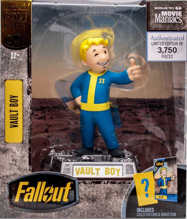 Movie Maniacs 6" Posed-Fallout -Vault Boy (Gold Lb)
