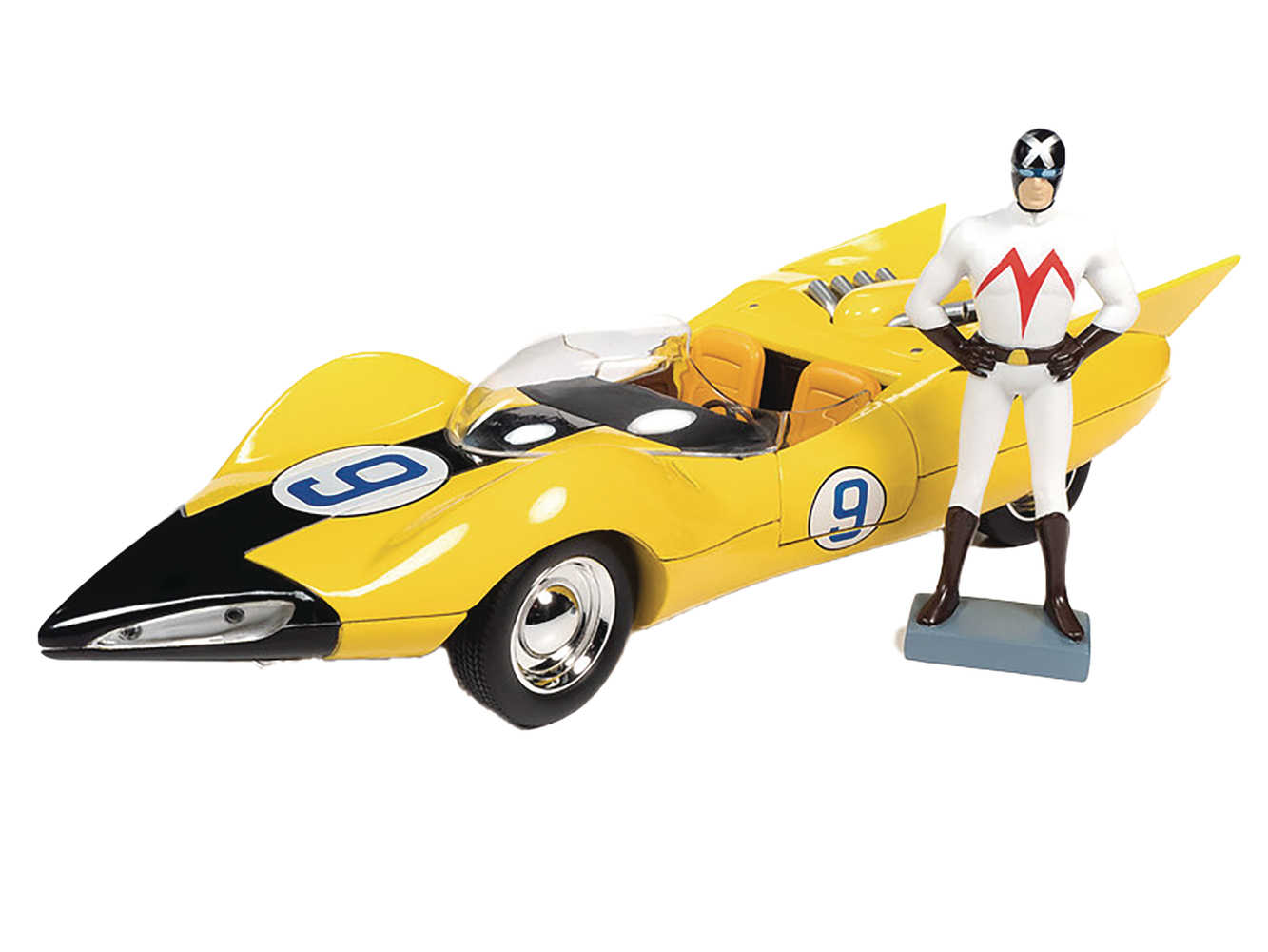 Ssm Speed Racer Shooting Star W/Racer X Figure 1/18 Die-Cast