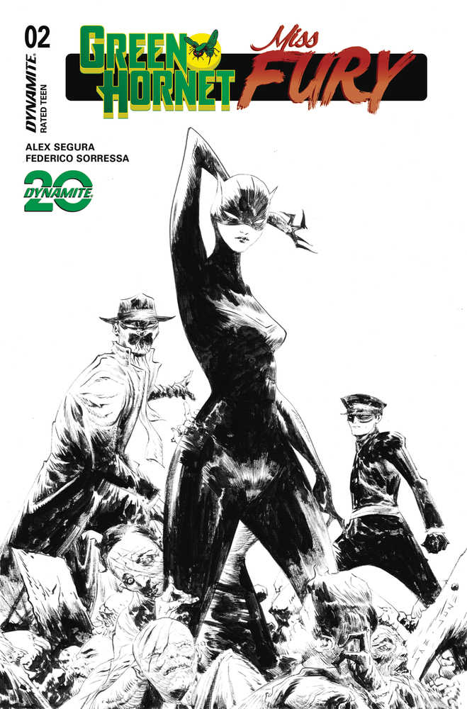 Green Hornet Miss Fury #2 Cover F 10 Copy Variant Edition Lee Line Art