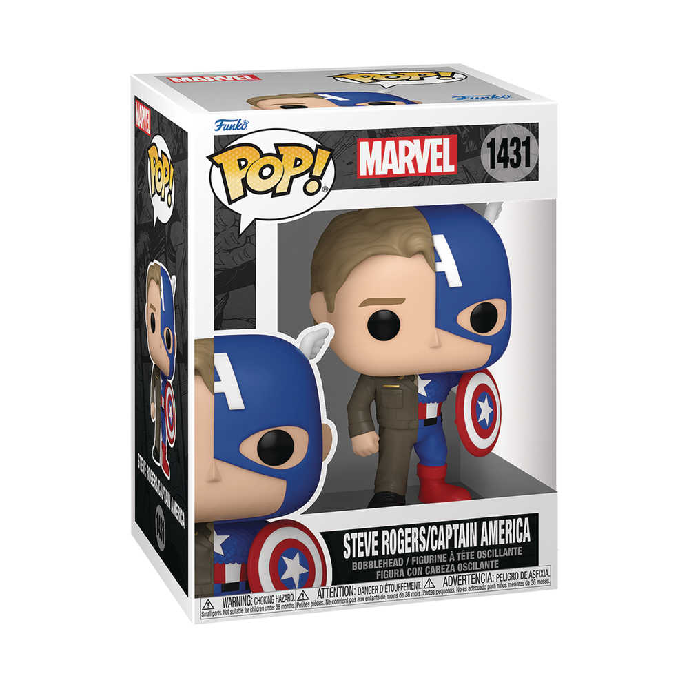 Pop Marvel Split Captain America/Steve Rogers Vinyl Figure
