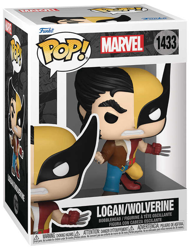 Pop! Marvel Split Logan/Wolverine Vinyl Figure