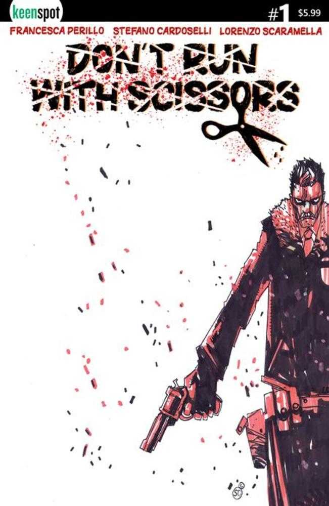 Dont Run With Scissors #1 Cover D Stefano Cardoselli Sheriff Variant