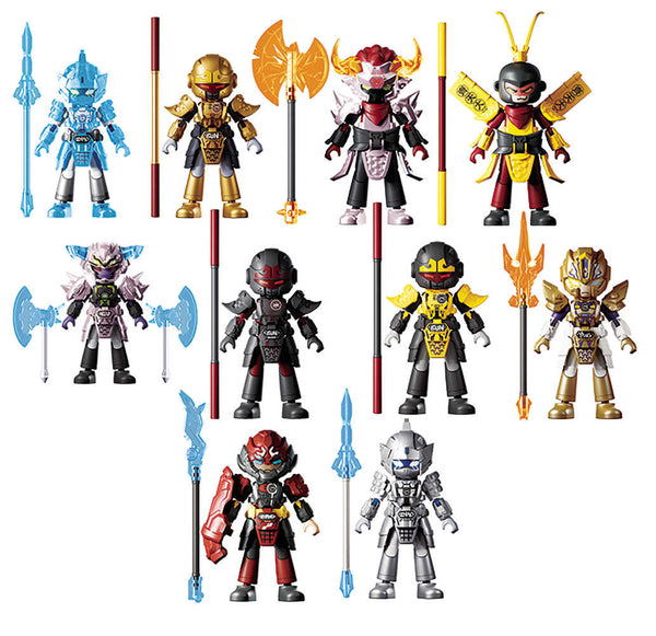 Blokees Clash Of Gods Figures - Hero Infinity Galaxy Wave 4 9-Piece Collectible Set With Articulation