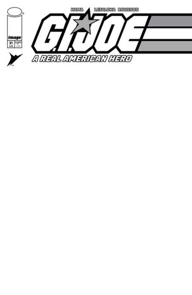G.I. Joe A Real American Hero Silent Missions Edition #21 Cover E Blank Sketch Variant