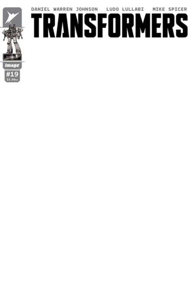 Transformers #19 Cover G Blank Sketch Variant