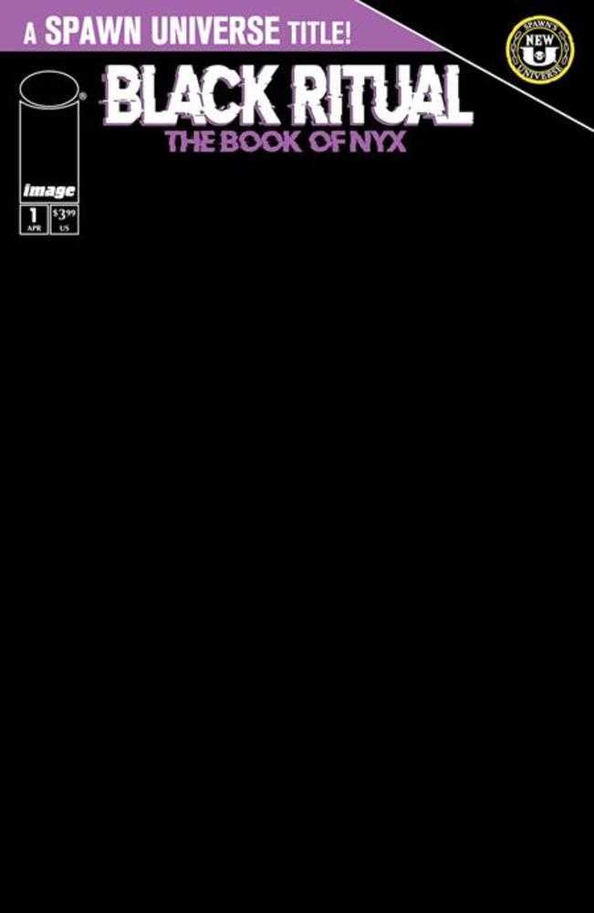 Spawn Black Ritual The Book Of NYX #1 (Of 7) Cover D Blank Sketch Variant