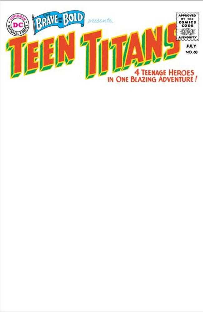 Brave And The Bold #60 Facsimile Edition Cover C Blank Variant
