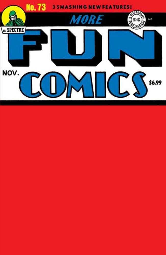 More Fun Comics #73 Facsimile Edition Cover C Blank Variant