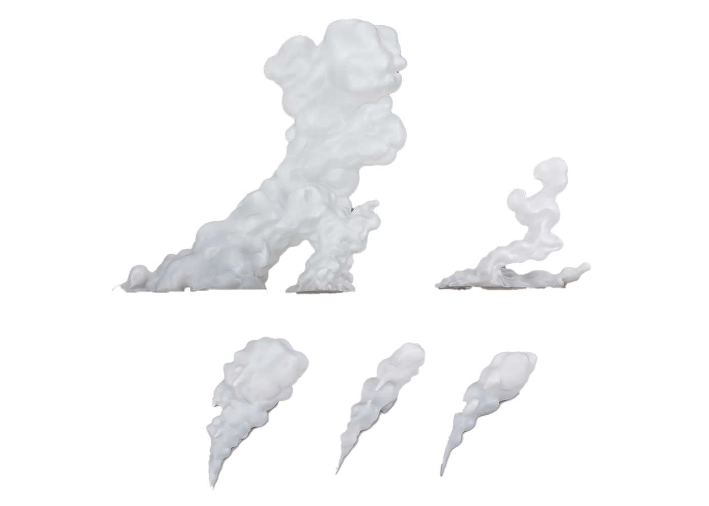 Tamashii Effect Smoke White Ver For S.H.Figuarts